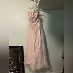 Baby Pink strapless formal dress